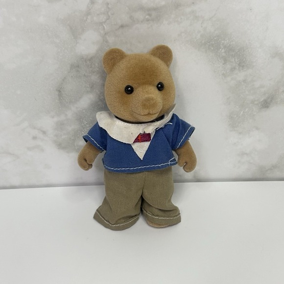 Sylvanian Families Calico Critters Doctor Murdoch with Glasses Vintage - Picture 1 of 7